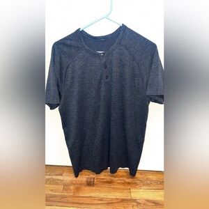 lululemon athletica Black Short Sleeve Henley